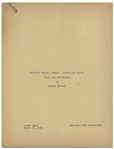 Moe Howard's 31pp. Script Dated March 1951 for The Three Stooges Film ''Hula-La-La'' -- With Annotations in Moe's Hand -- Unbound Script Paper Clipped at Upper Left -- Very Good Condition